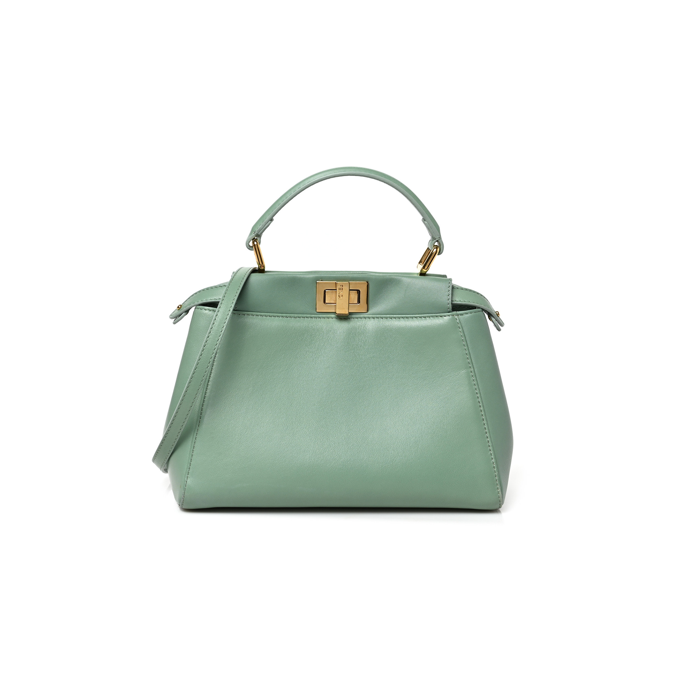 F**di ff nappa mini peekaboo iconic satchel (23*18*11cm)